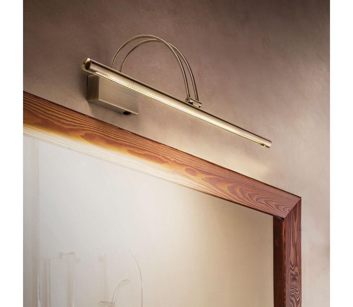 Ideal Lux - LED Obrazové svítidlo BOW LED/8W/230V 76 cm CRI 90 mosaz 121147