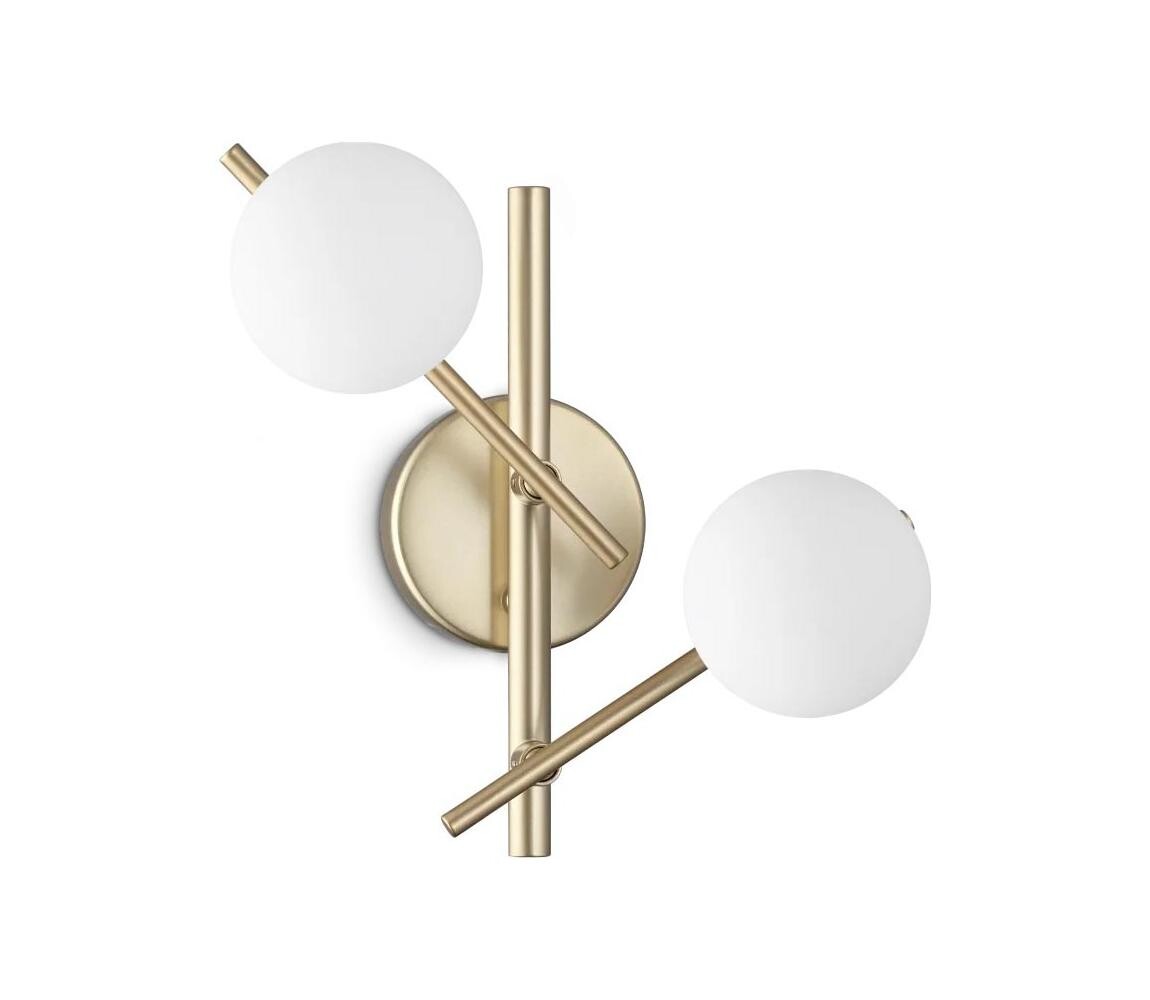 Ideal Lux - LED Nástěnné svítidlo ATLAS 2xG9/3W/230V zlatá 365084