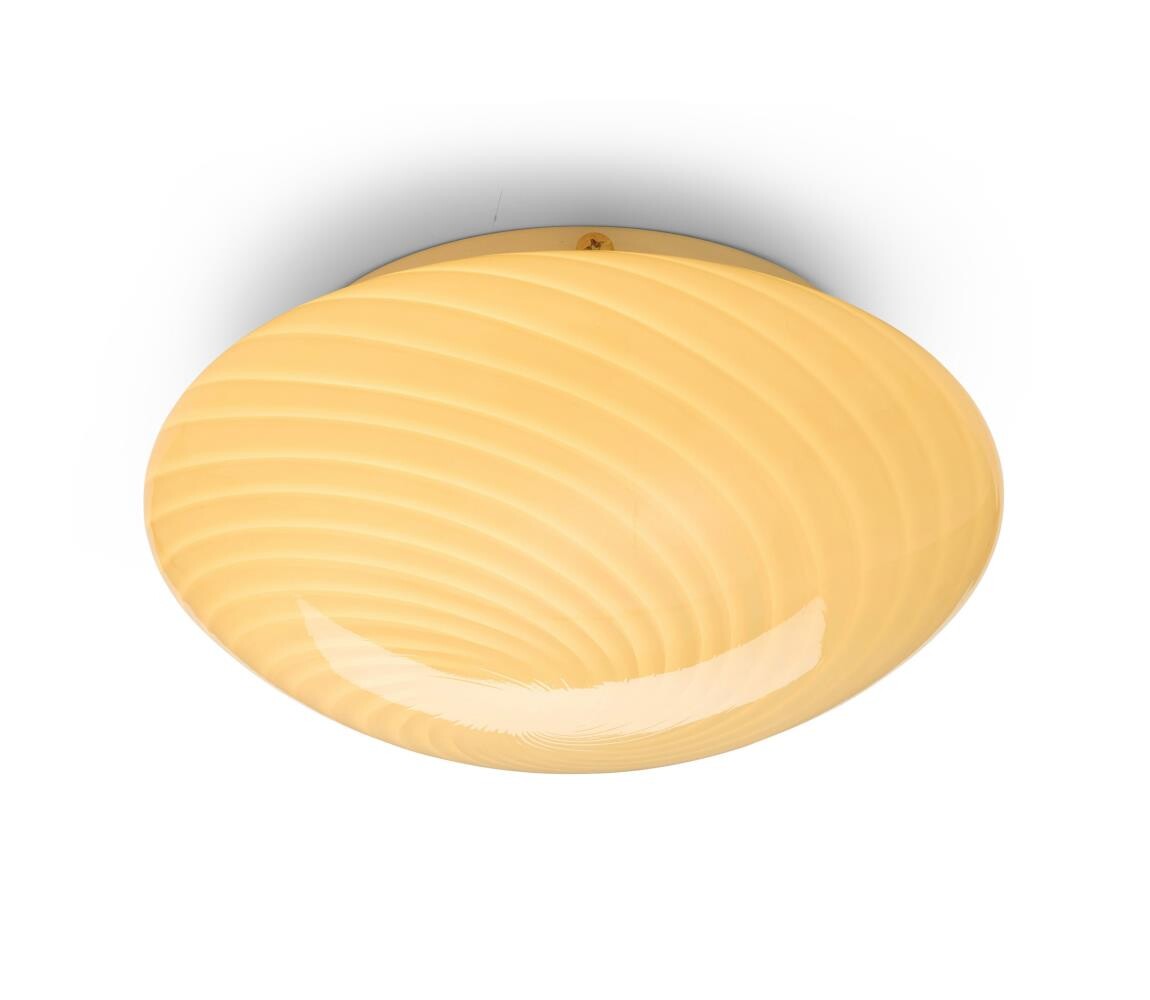 Halo Design 748693- Stropní svítidlo CANDY 1xE27/40W/230V pr. 30 cm béžová/mosaz 748693