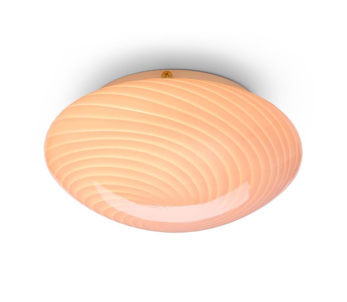 Halo Design 748709- Stropní svítidlo CANDY 1xE27/40W/230V pr. 30 cm růžová/mosaz 748709