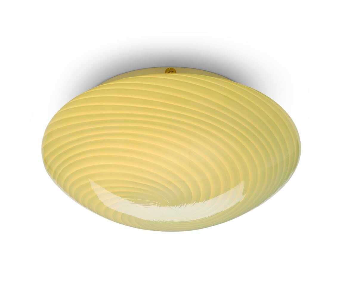 Halo Design 748747- Stropní svítidlo CANDY 1xE27/40W/230V pr. 30 cm zelená/mosaz 748747