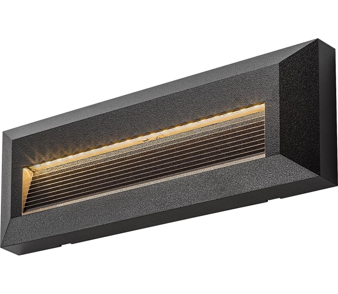 Rabalux 77189 - LED Ven. nástěnné svítidlo KAVALA LED/6W/230V IP65 černá 77189