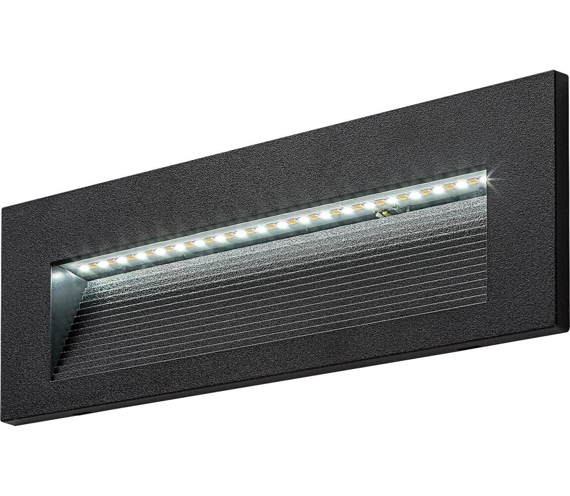 Rabalux 77190 - LED Ven. nástěnné svítidlo KAVALA LED/6W/230V IP65 černá 77190