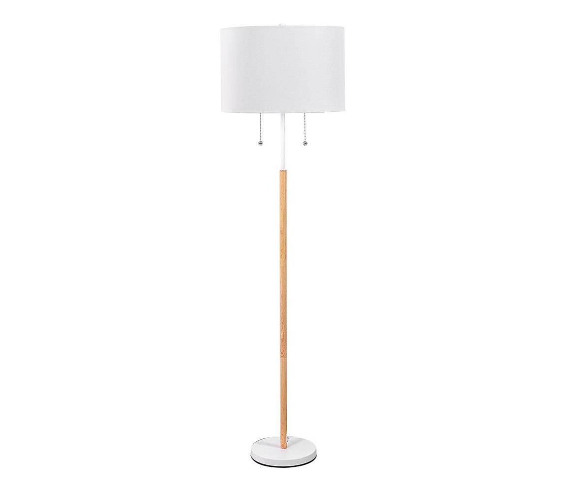 Light Prestige Stojací lampa FOGO 2xE27/15W/230V bílá/béžová LP-0304/2F WH