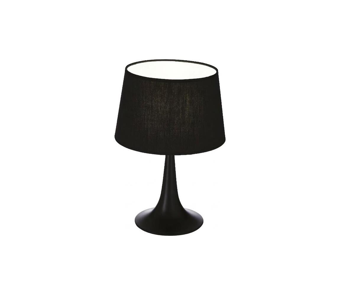 Ideal Lux - Stolní lampa LONDON 1xE27/60W/230V černá 110554