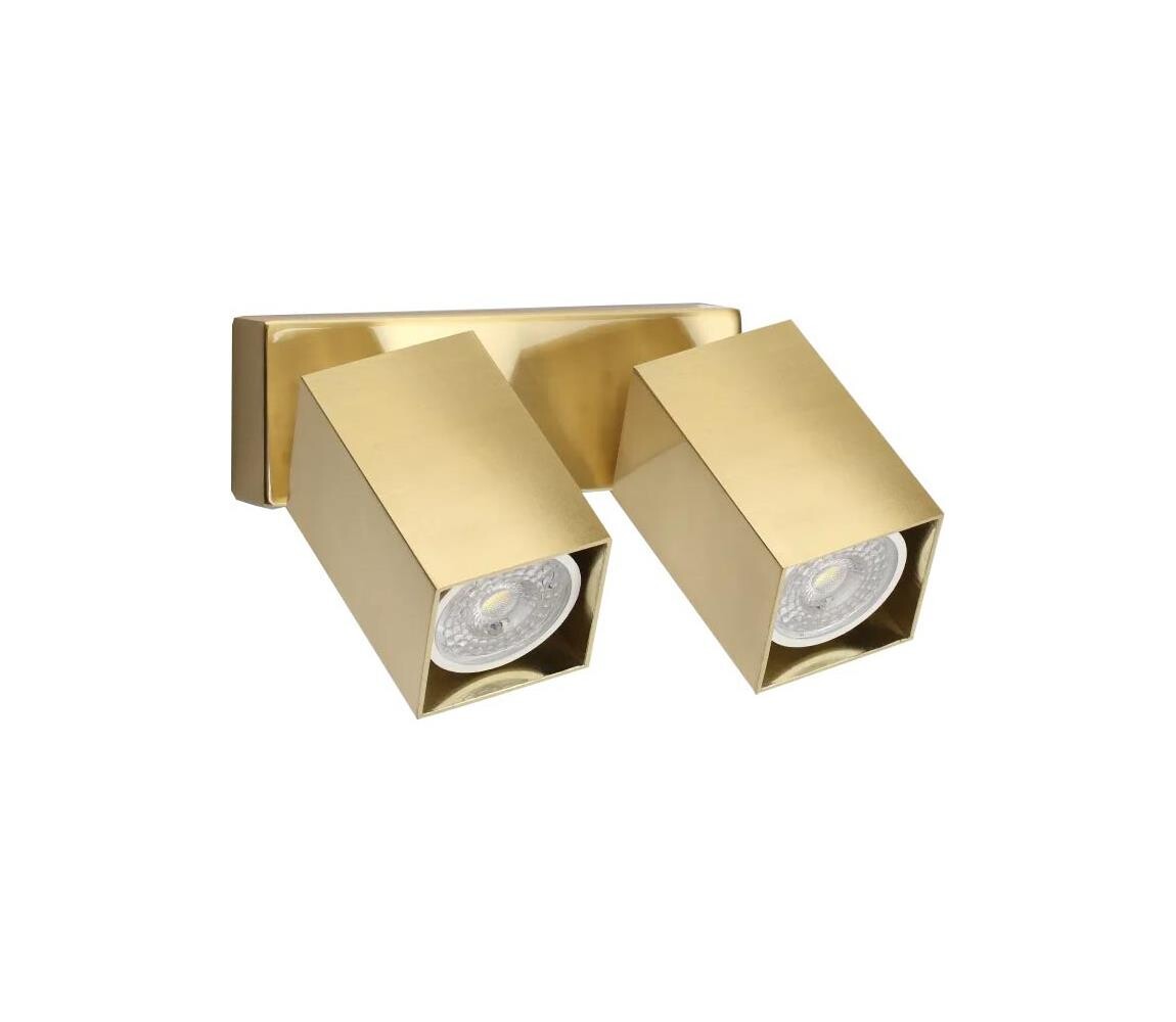 Ideal Lux - LED Nástěnné bodové svítidlo DYNAMITE 2xGU10/7W/230V CRI 90 mosaz 371245