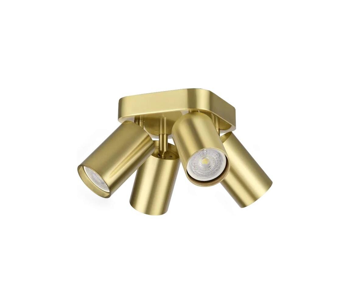 Ideal Lux - LED Bodové svítidlo DYNAMITE 4xGU10/7W/230V CRI 90 mosaz 371306