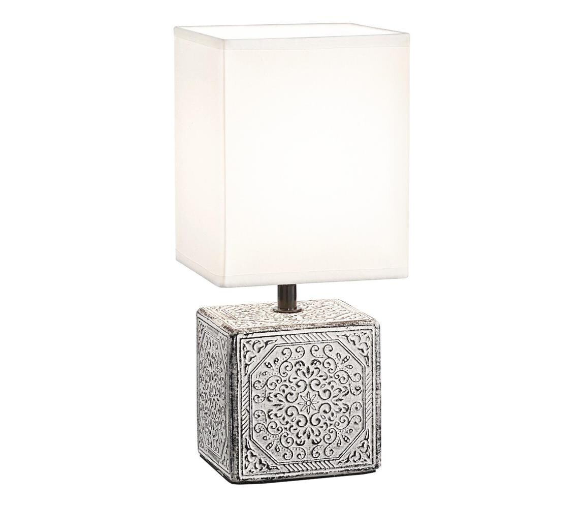 Ideal Lux - Stolní lampa KALI 1xE14/40W/230V bílá/šedá 245348