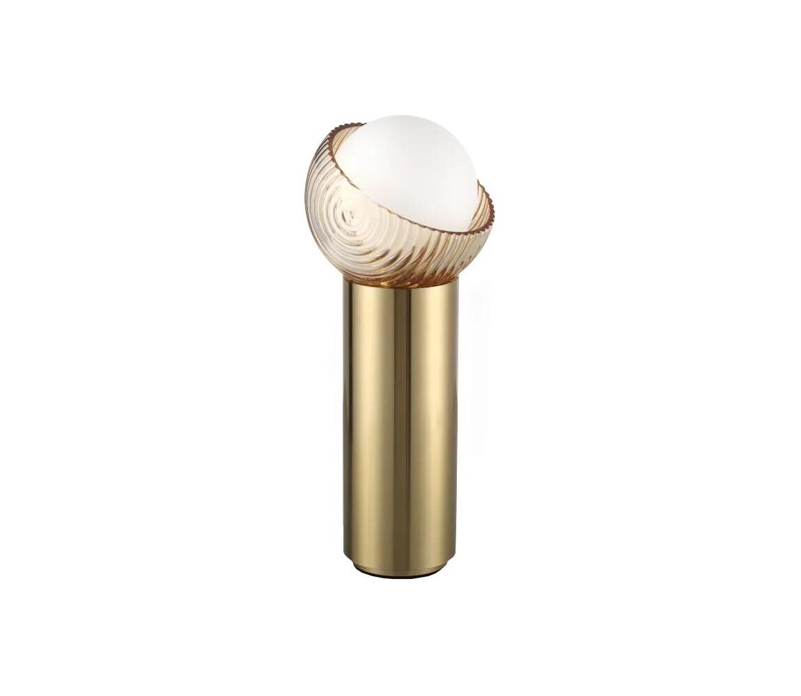 Ideal Lux - LED Stolní lampa BLOOM 1xG9/3W/230V zlatá/kouřová béžová 366524