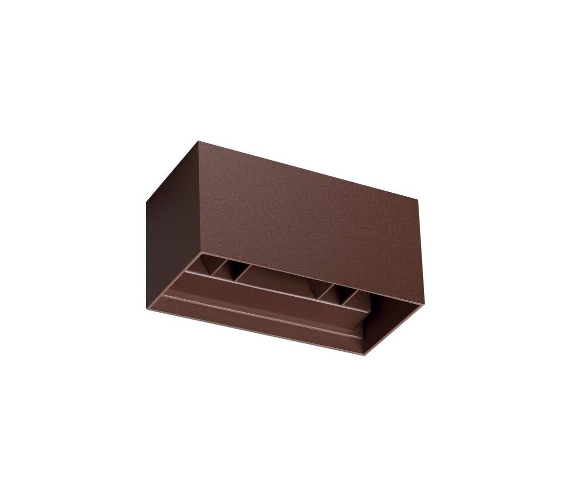 Ideal Lux - LED Venkovní nástěnné svítidlo ATOM LED/25W/230V CRI 90 IP54 hnědá 366876