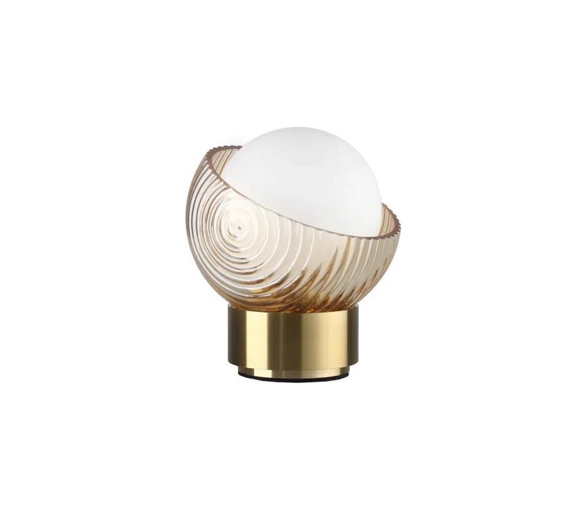 Ideal Lux - LED Stolní lampa BLOOM 1xG9/3W/230V zlatá/kouřová béžová 366500