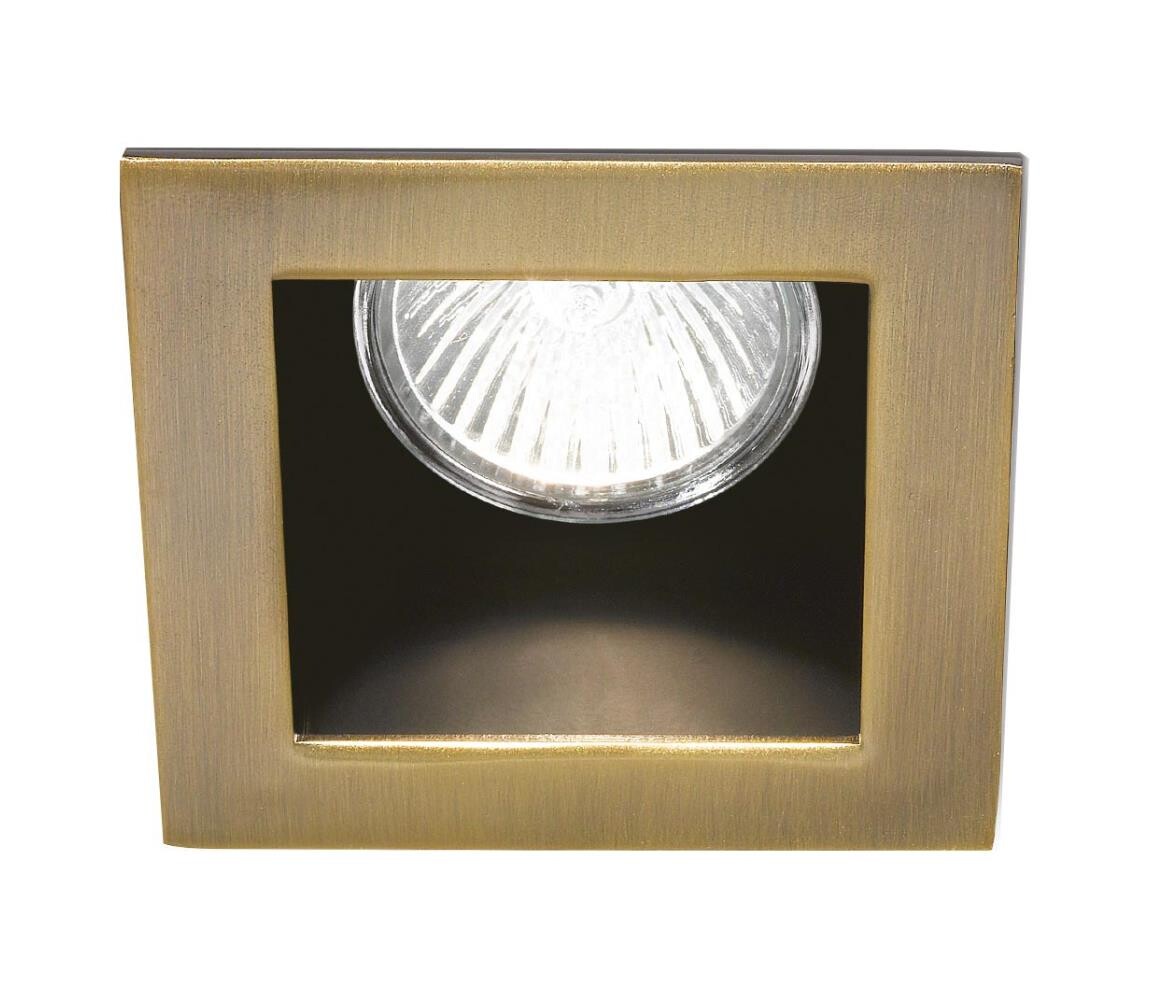 Ideal Lux - Podhledové svítidlo FUNKY 1xGU10/50W/230V 9x9 cm mosaz 083247