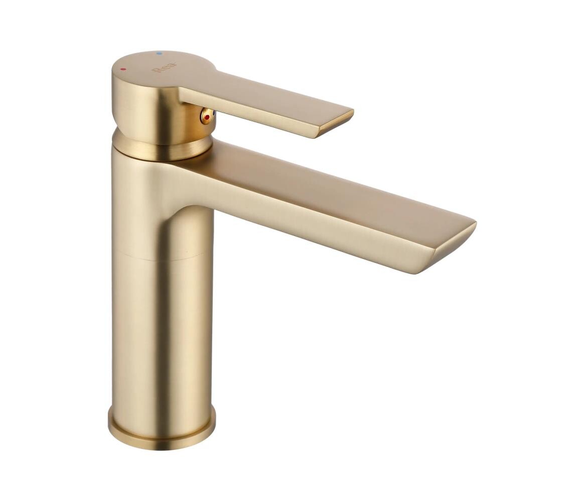 REA-B6410 - Umyvadlová baterie  16 cm broušená zlatá REA-B6410