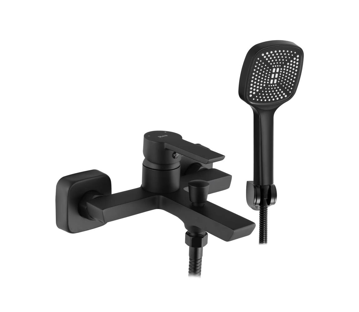 REA-B6407 - Vanová sada s baterií  matná černá REA-B6407