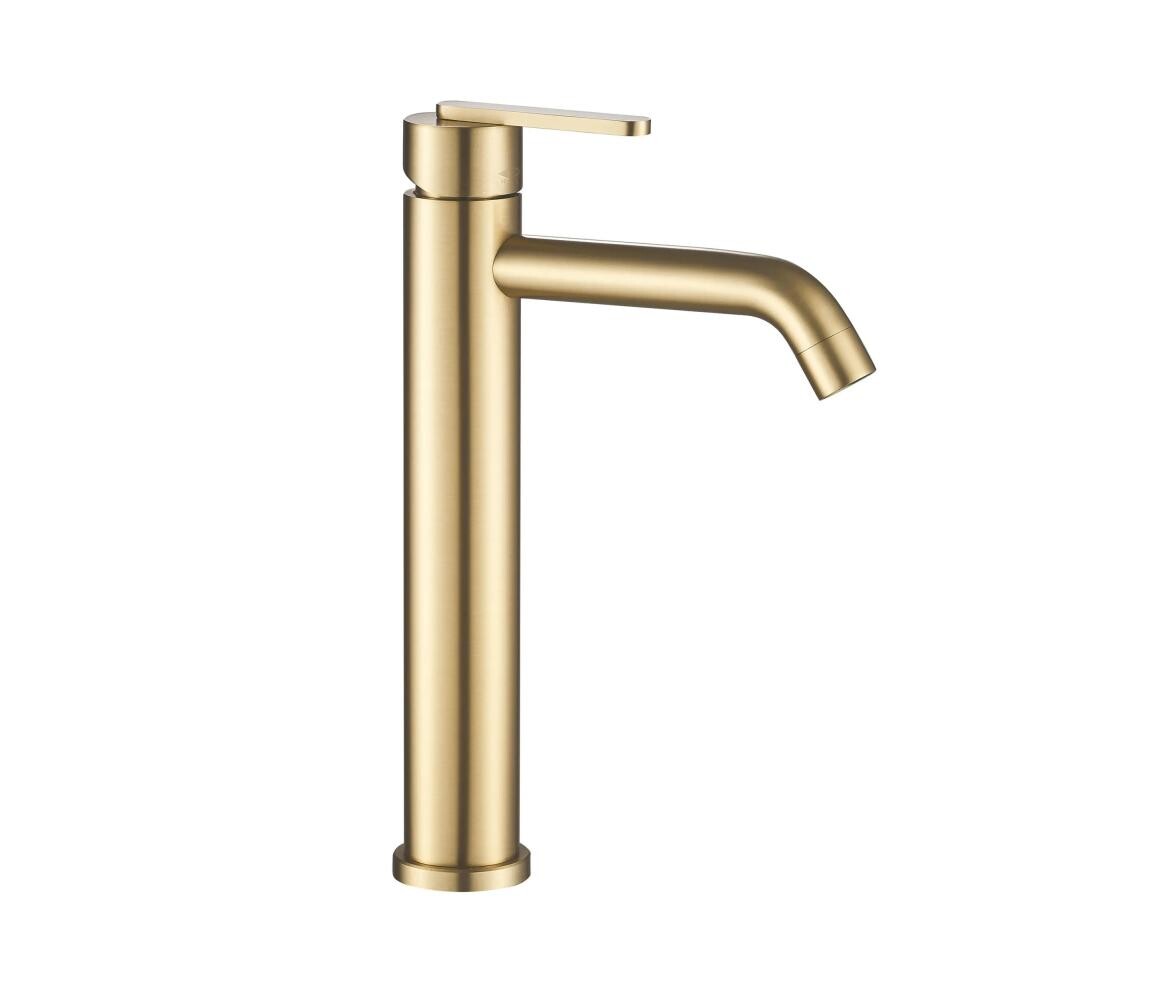 REA-B5509 - Umyvadlová baterie ONTARIO 30 cm broušená zlatá REA-B5509