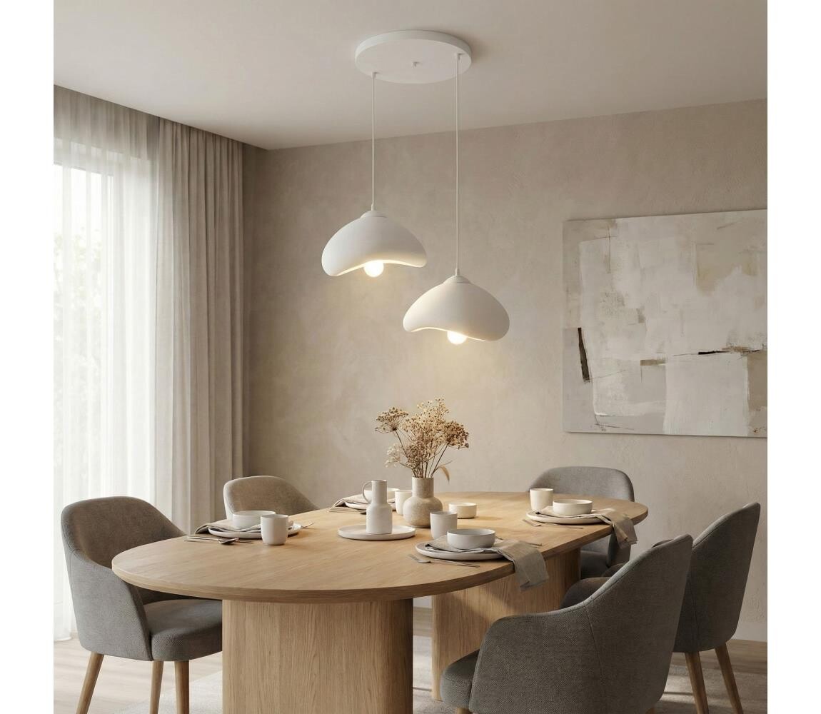 Brilagi - Lustr na lanku LUNA 2xE27/40W/230V pr. 45 cm bílá 739SBR1122