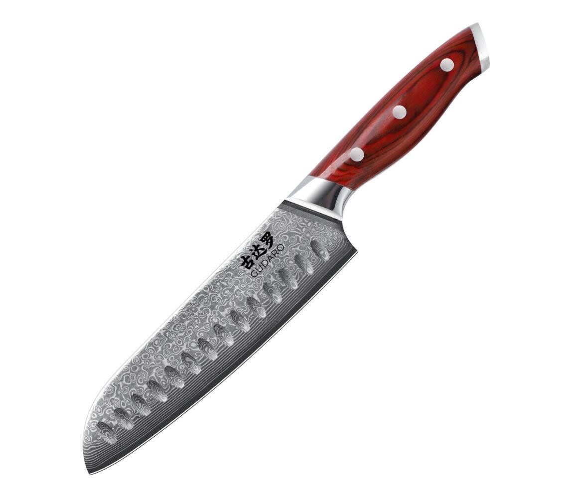 Gudaro -Damaškový Santoku kuchyňský nůž KENSHO 7