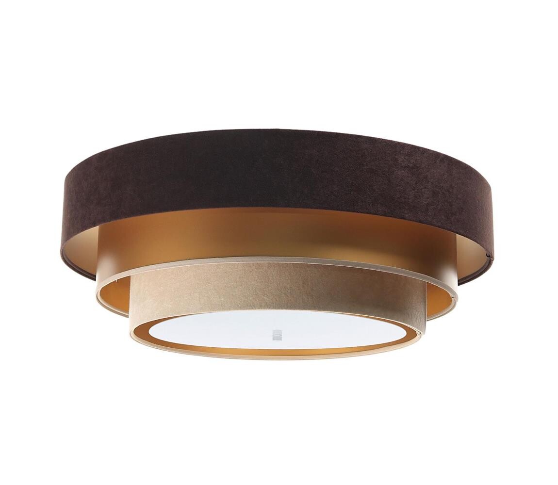 Stropní svítidlo TRINITI 2xE27/60W/230V hnědá/zlatá/béžová 050-2EP-077