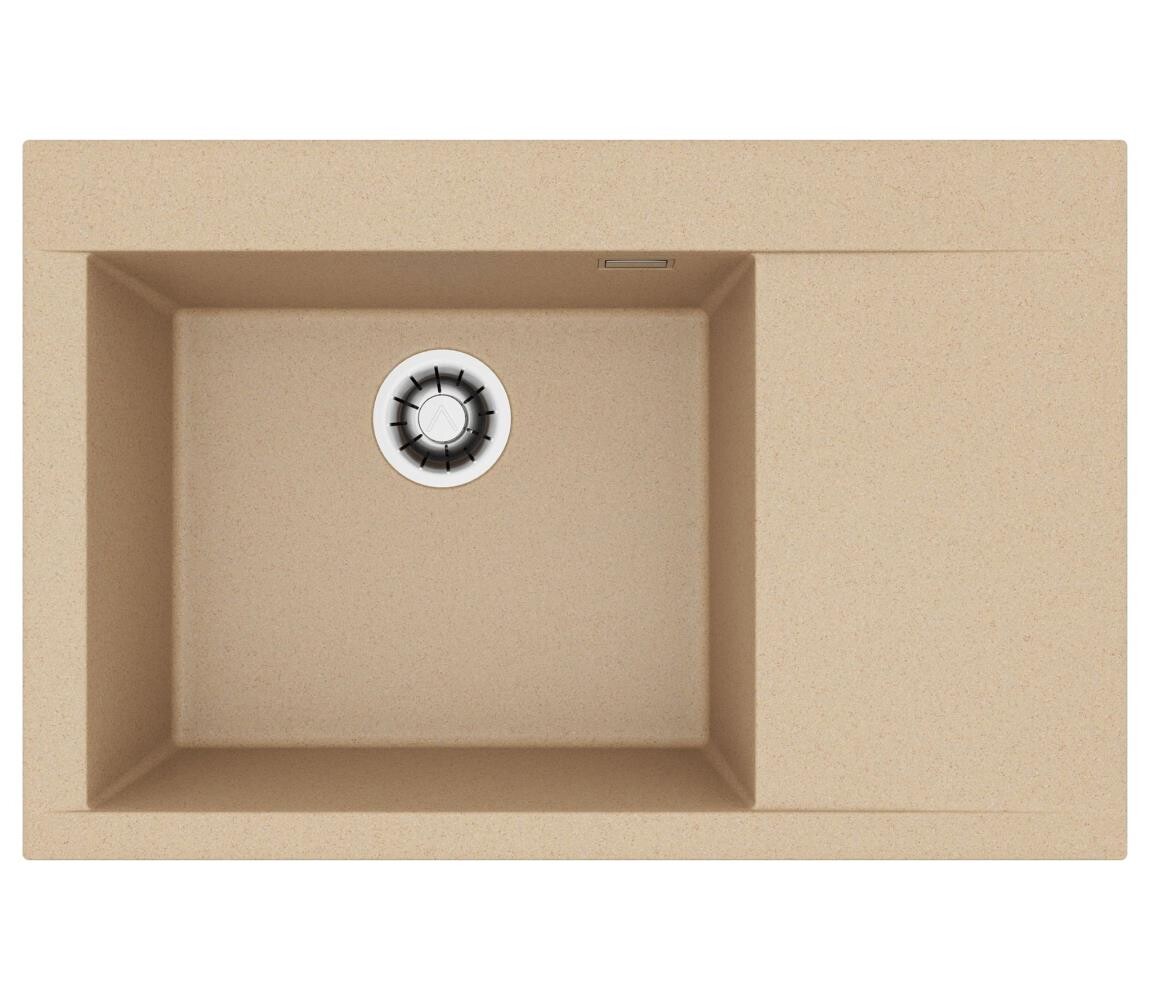 ALVEUS 1149302 - Kuchyňský dřez PURE 79x51,5 cm granit/hnědá 1149302