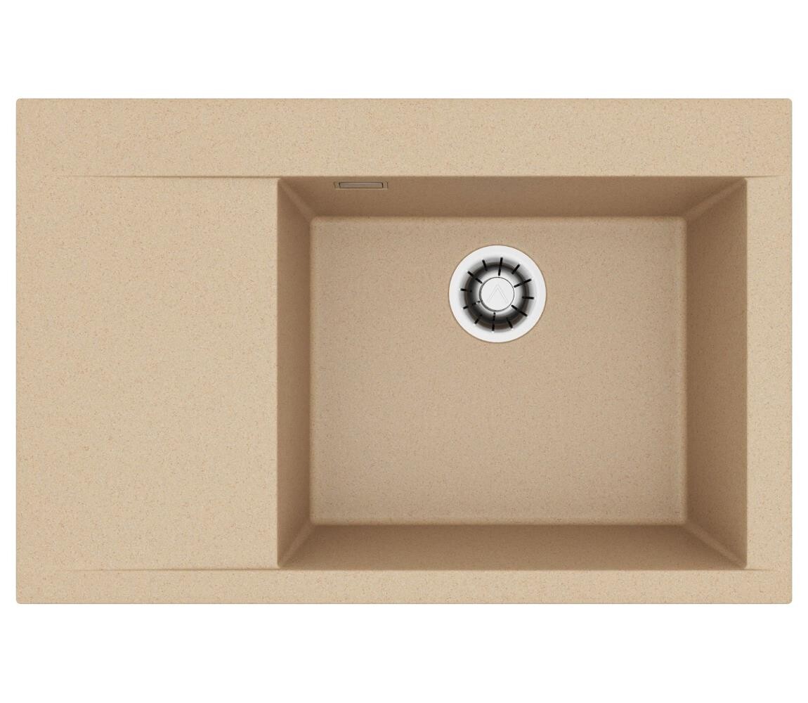 ALVEUS 1149501 - Kuchyňský dřez PURE 79x51,5 cm granit/hnědá 1149501