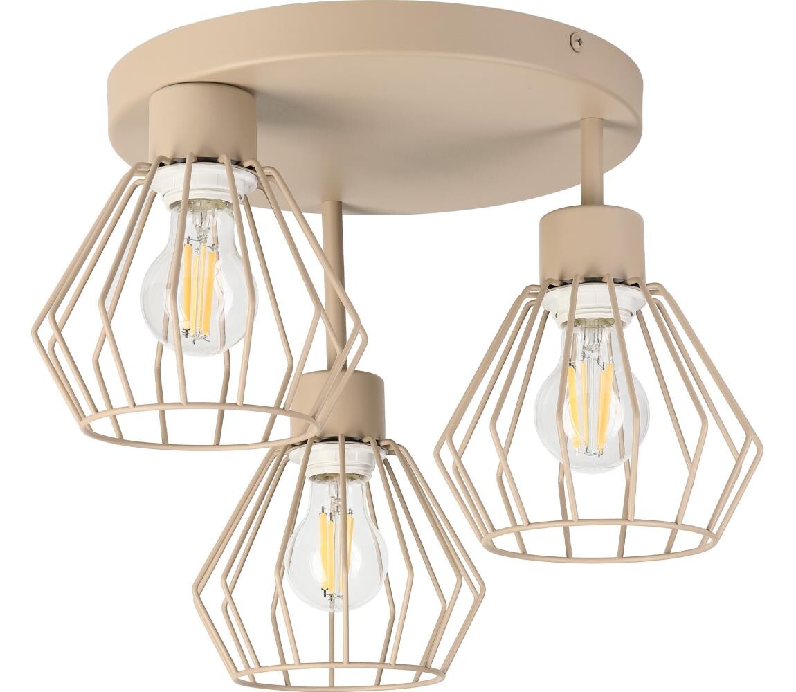 Přisazený lustr AUDREY 3xE27/15W/230V béžová LM-3.242/TAUPE