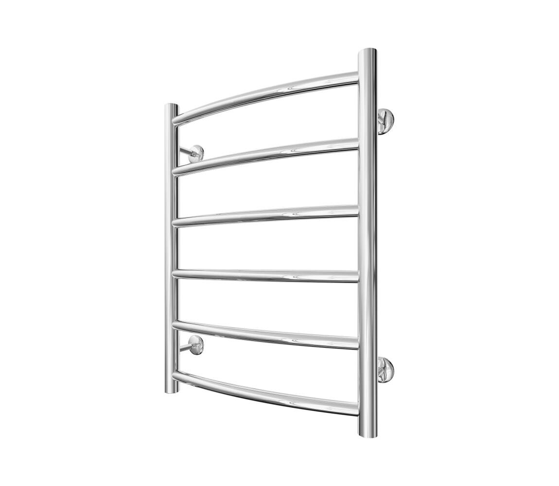 Mario-Radiators Koupelnový žebříkový radiátor INOX CLASSIC 120W/230V 57x43 cm nerez/lesklý chrom 1.8.044554.P