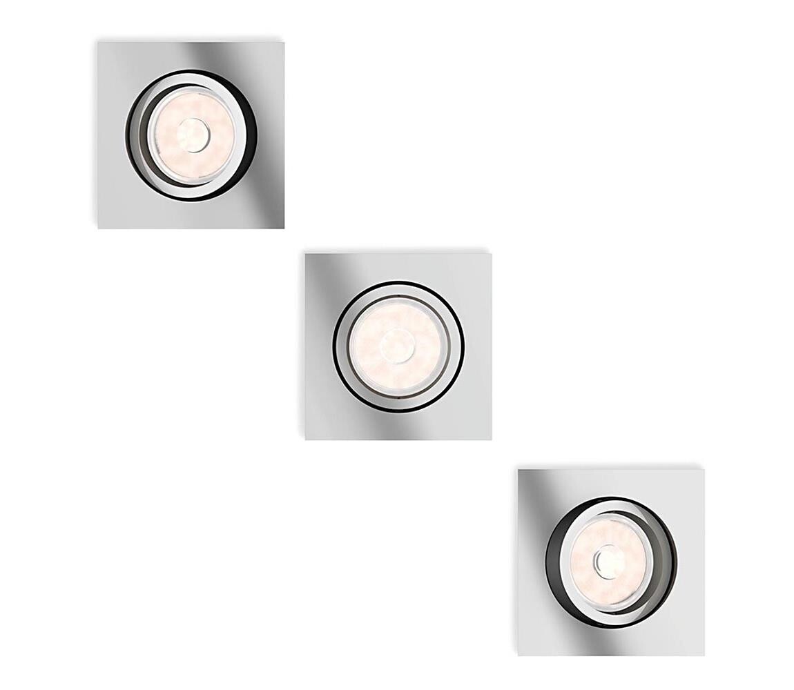 Philips -SADA 3x LED RGBW Stmív. podhledové svítidlo DONEGAL 3xGU10/4,8W/230V+DO P1946+3xAI2362