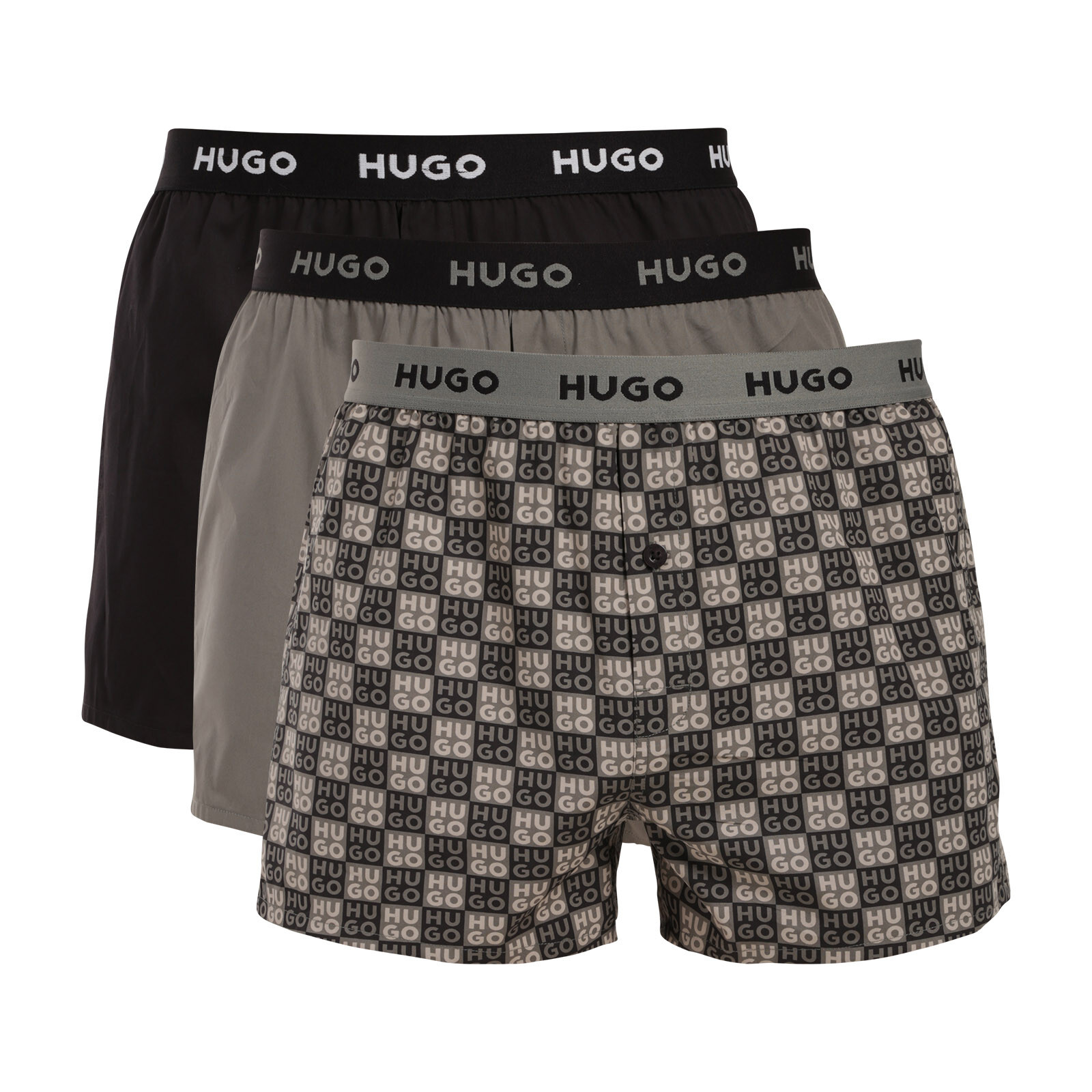 3PACK pánské trenky HUGO vícebarevné (50532565 996) XL, trenýrky