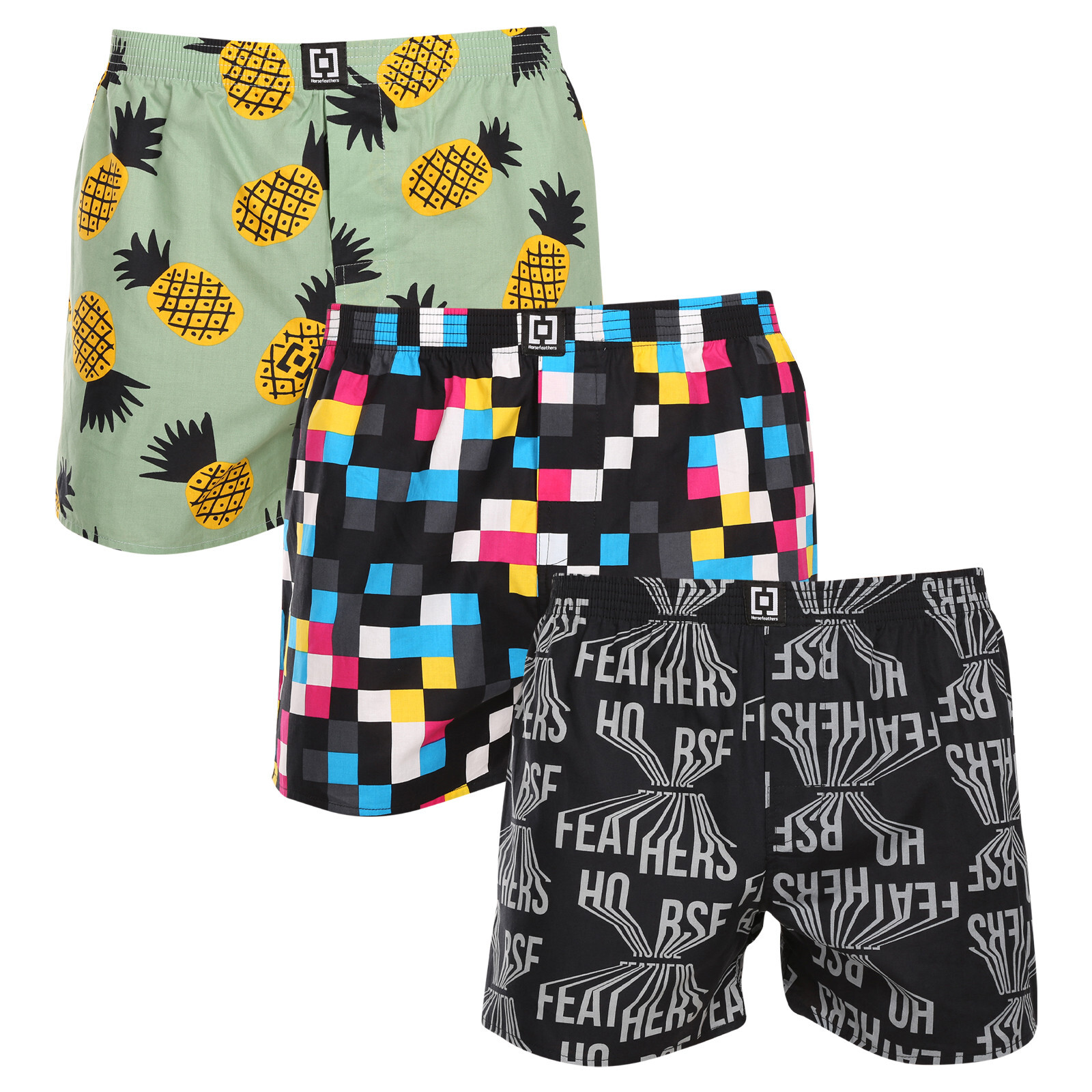 Poškozený obal - 3PACK pánské trenky Horsefeathers Manny Bundle 4 (AM165C) XL, trenýrky