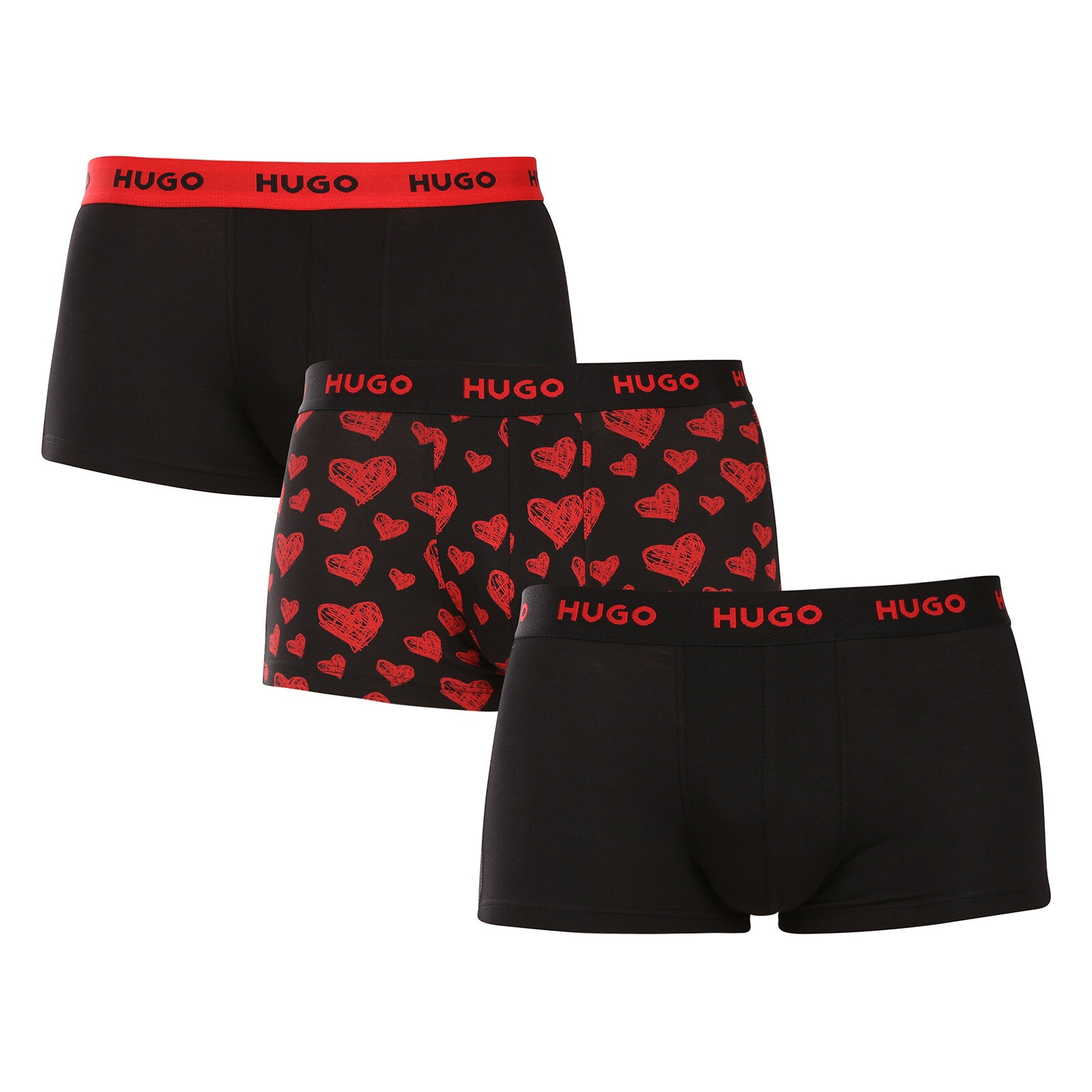 Poškozený obal - 3PACK pánské boxerky HUGO vícebarevné (50532550 964) L, trenky / trenýrky
