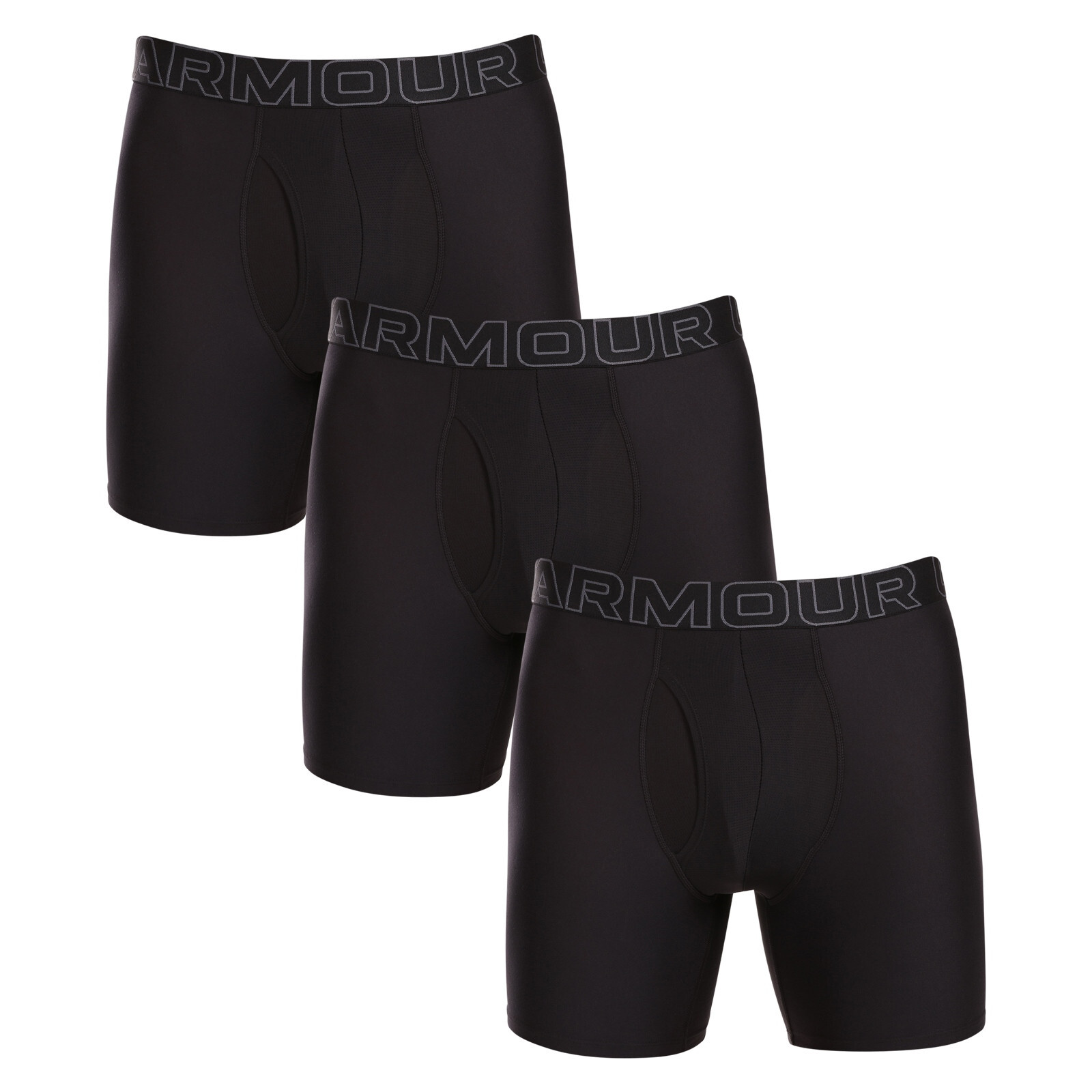 Poškozený obal - 3PACK pánské boxerky Under Armour černé (1383878 001) XL, trenky / trenýrky