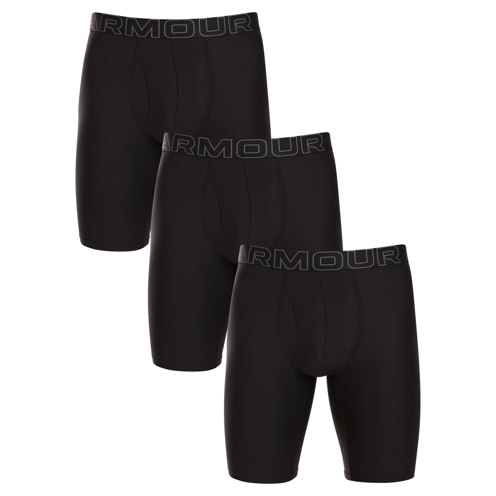 Poškozený obal - 3PACK pánské boxerky Under Armour černé (1383880 001) 5XL, trenky / trenýrky