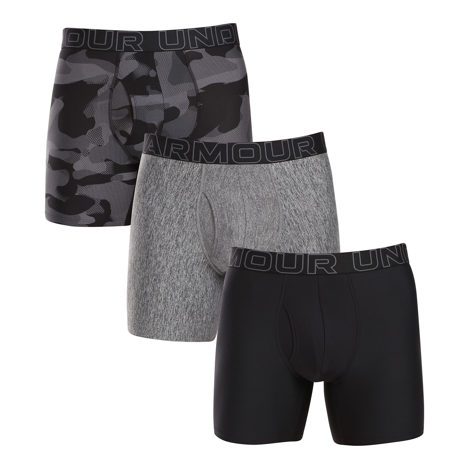 Poškozený obal - 3PACK pánské boxerky Under Armour vícebarevné (1383879 001) XXL, trenky / trenýrky