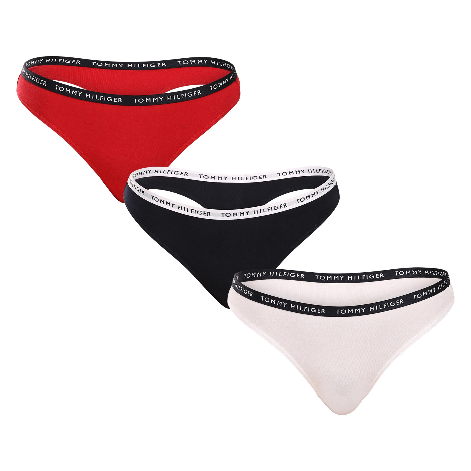 Poškozený obal - 3PACK dámská tanga Tommy Hilfiger vícebarevná (UW0UW02829 0WS) S