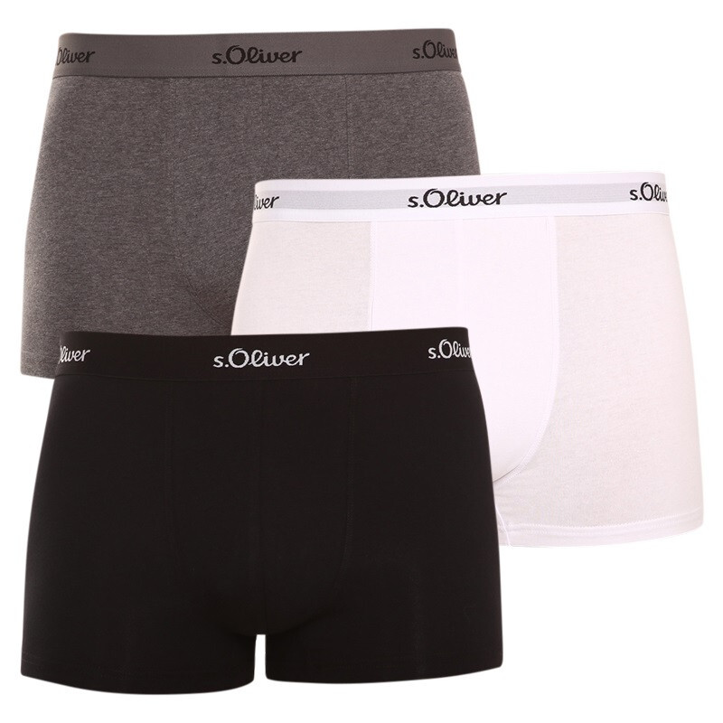Poškozený obal - 3PACK pánské boxerky S.Oliver vícebarevné (JH-34B-23757453) M, trenky / trenýrky