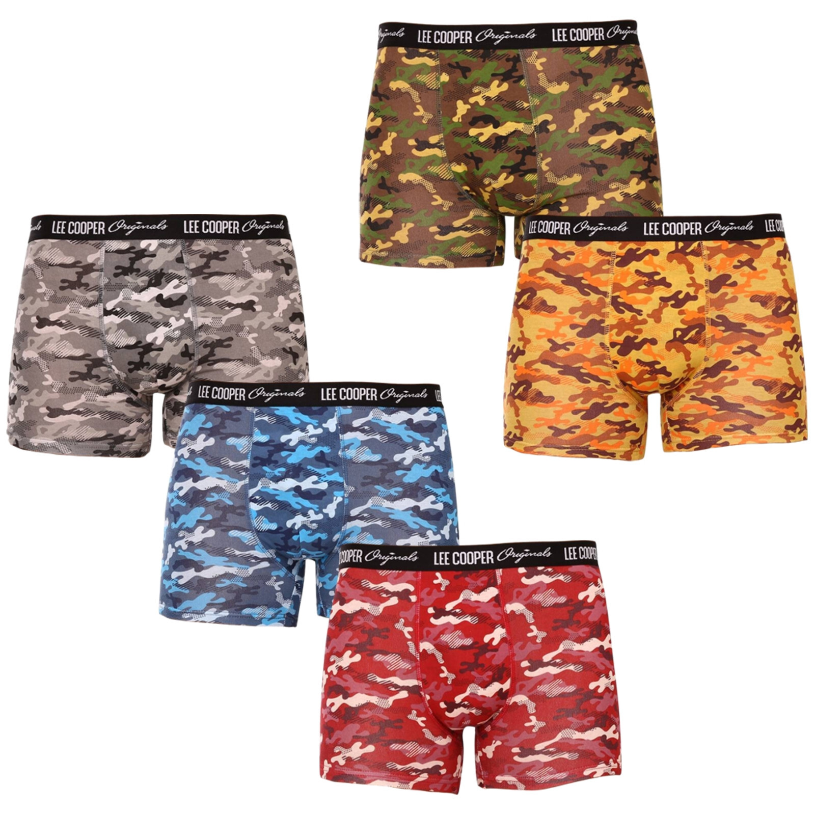 Poškozený obal - 5PACK pánské boxerky Lee Cooper vícebarevné (LCU3200700D-1763075) L, trenky / trenýrky
