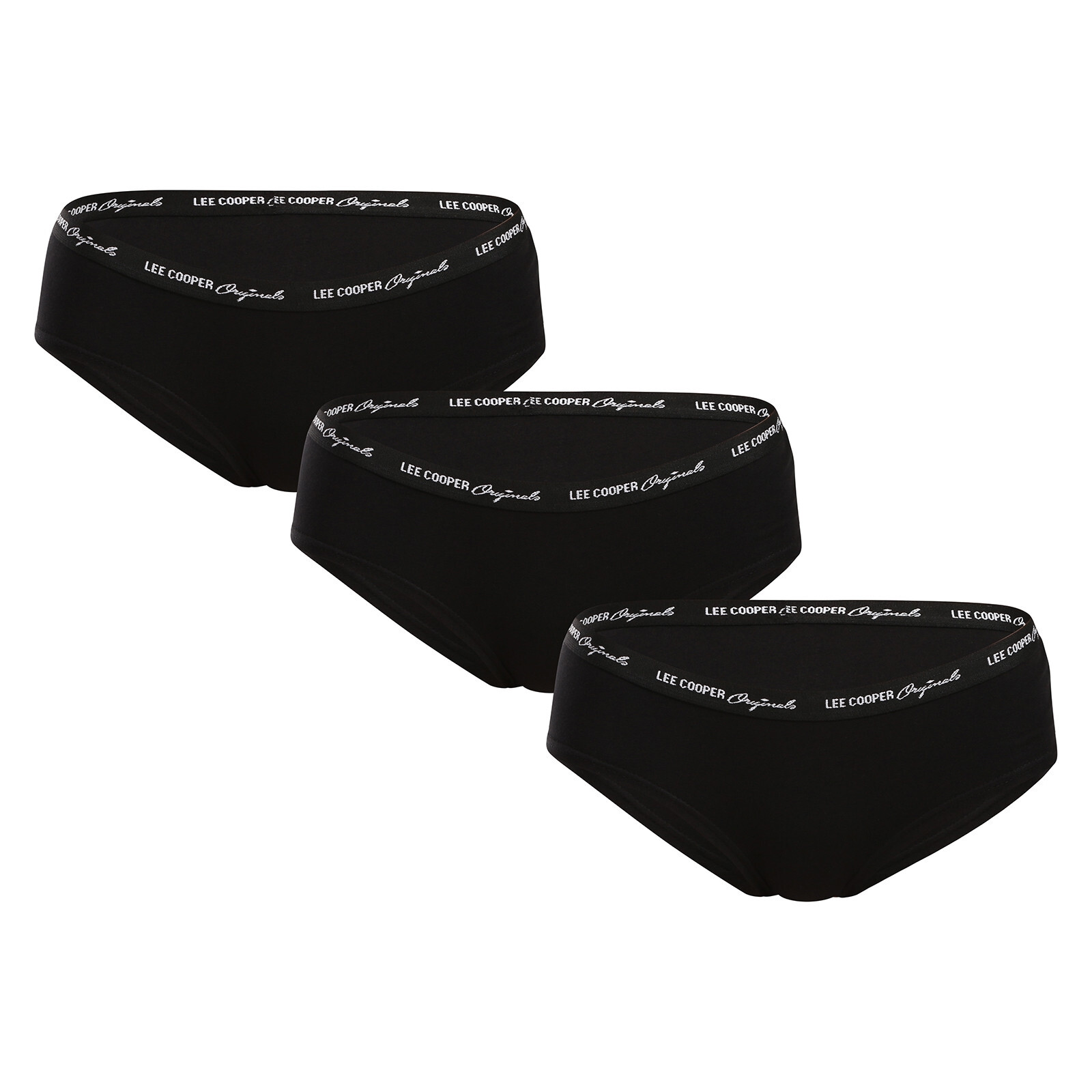 Poškozený obal - 3PACK dámské kalhotky Lee Cooper černé (PO41046) XL