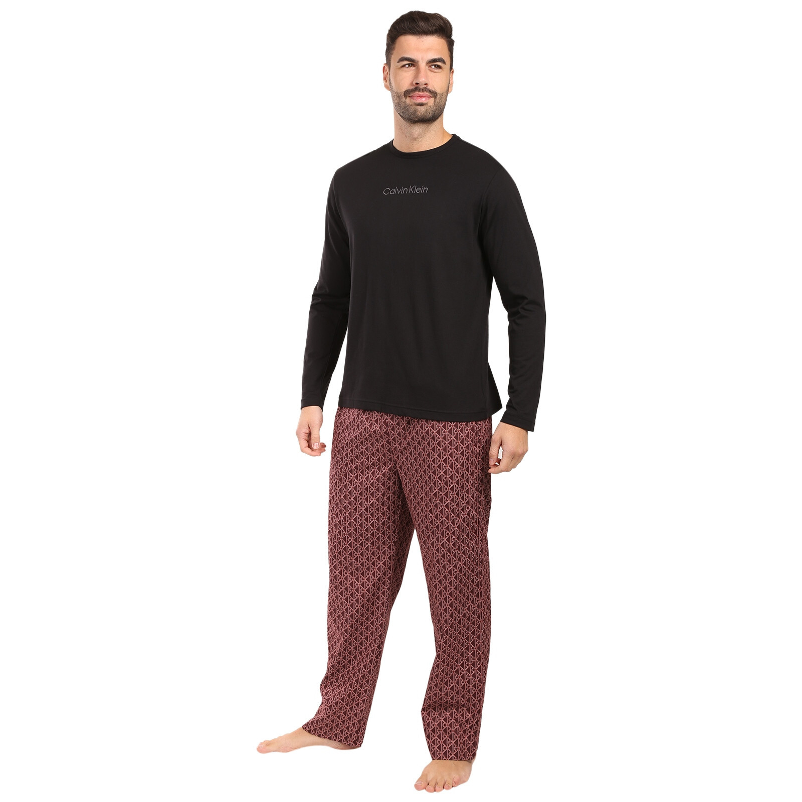 Poškozený obal - Pánské pyžamo Calvin Klein vícebarevné (NM2956-33F) XL