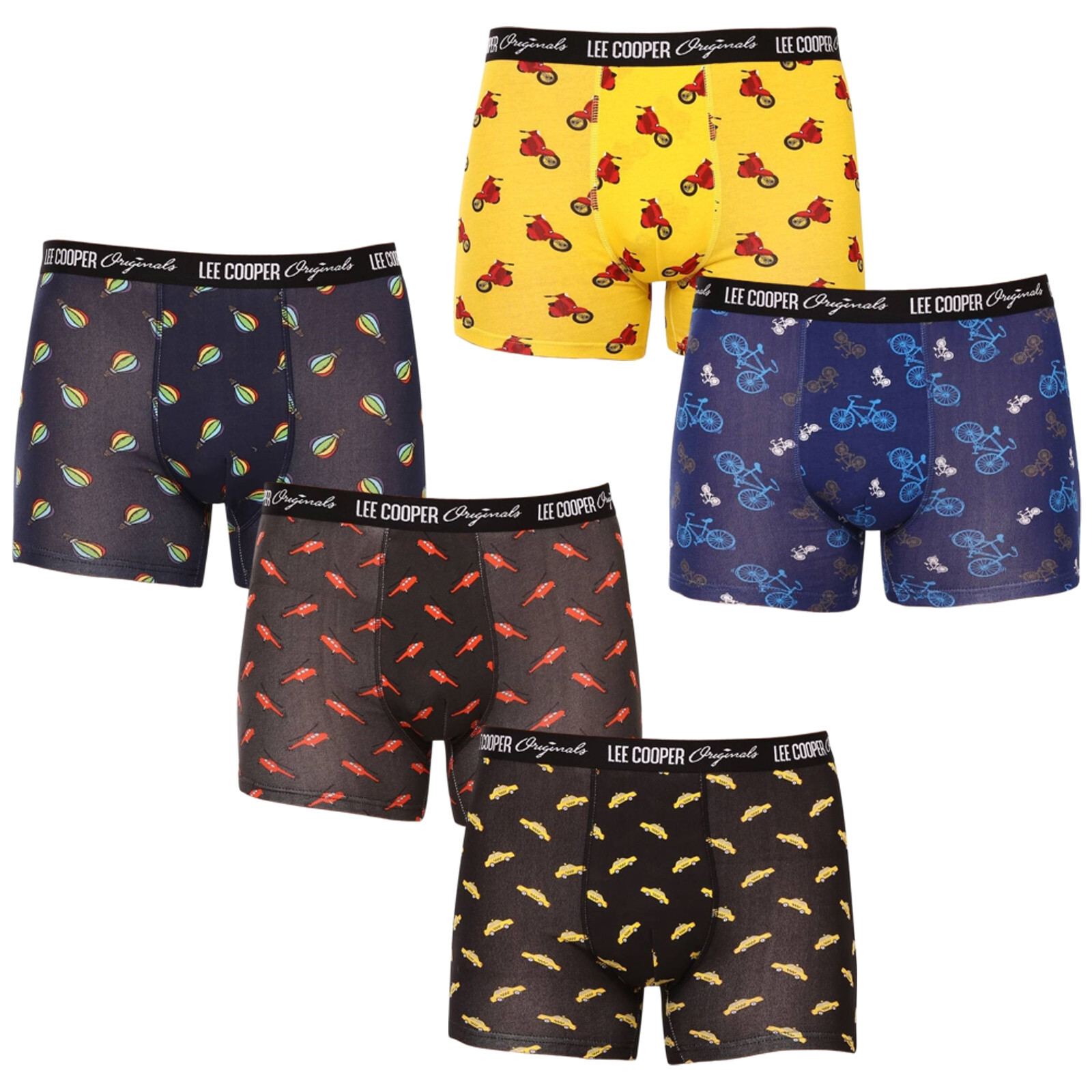 Poškozený obal  - 5PACK pánské boxerky Lee Cooper vícebarevné (LCU3200700E-1763083) XXL, trenky / trenýrky