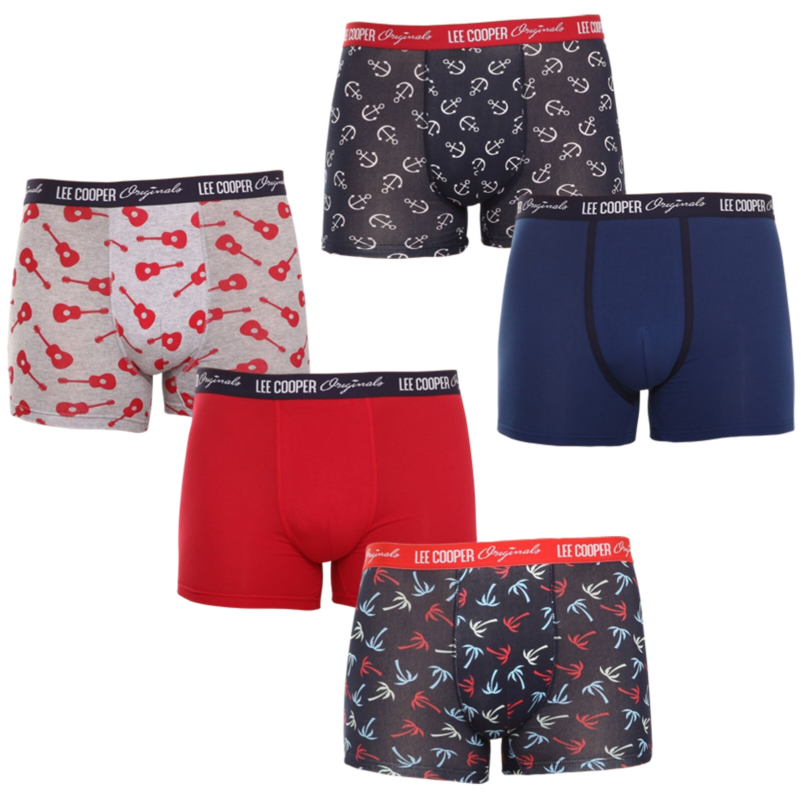 Poškozený obal - 5PACK pánské boxerky Lee Cooper vícebarevné  (LCU32007033-1414516) XL, trenky / trenýrky