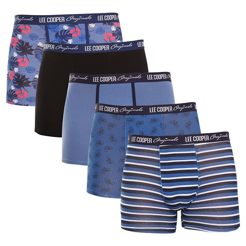 Poškozený obal - 5PACK pánské boxerky Lee Cooper vícebarevné (LCU32007034-1414517) M, trenky / trenýrky