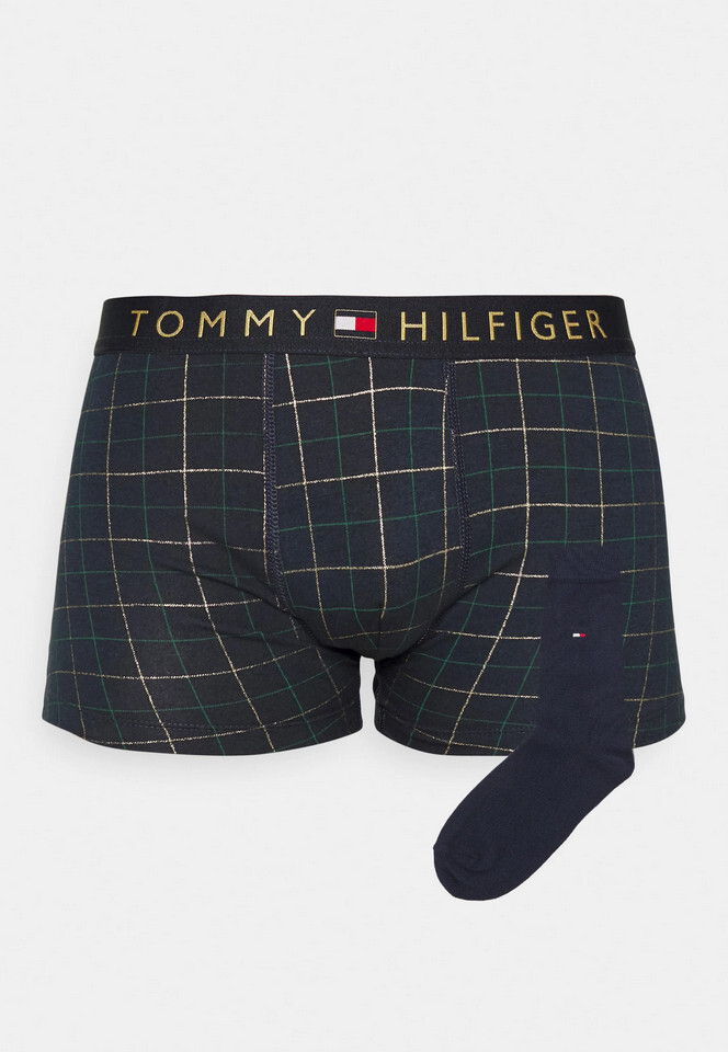 Poškozený obal - Pánský set Tommy Hilfiger boxerky a ponožky v dárkovém balení (UM0UM01996 0UI) XXL, trenky / trenýrky