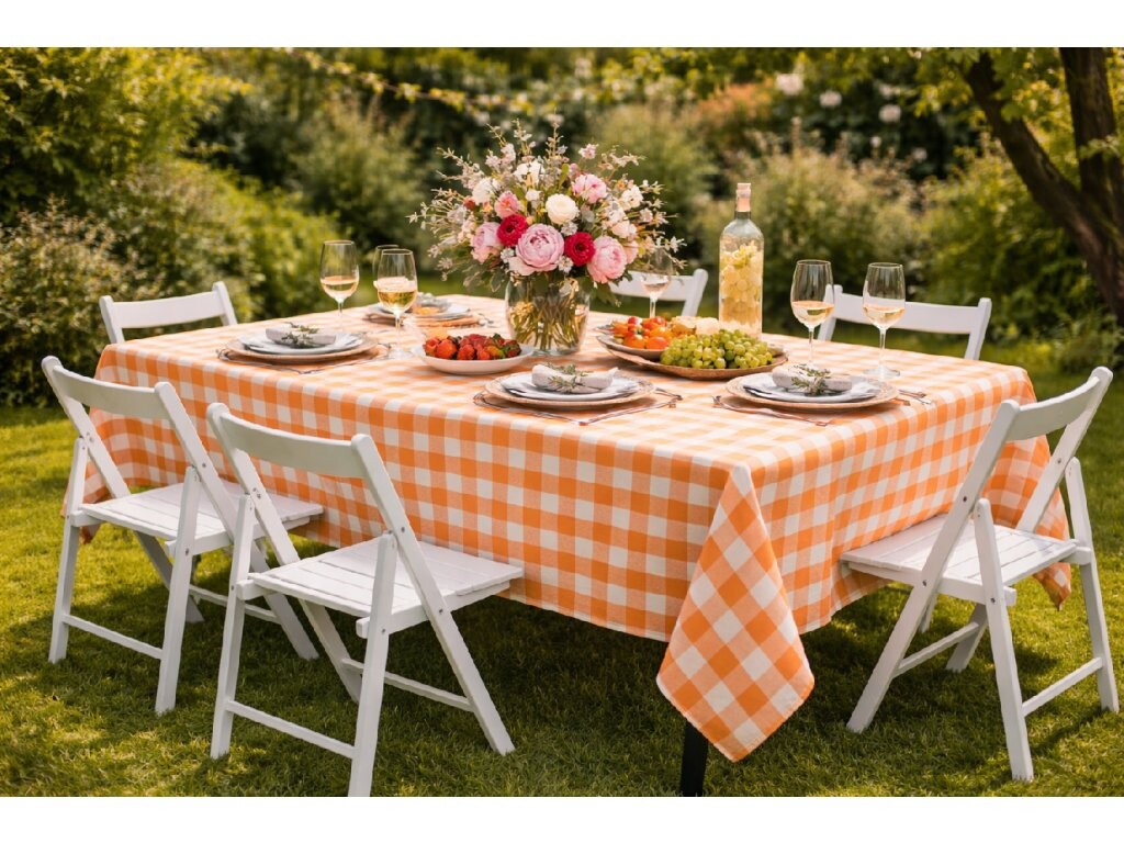 Bavlněný ubrus 150x250 cm WOW Spring - Spring Apricot