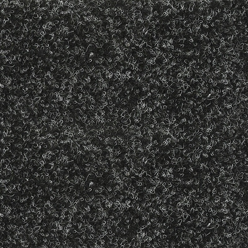 AKCE: 100x150 cm Metrážový koberec Santana 50 černá s podkladem gel, zátěžový, šíře, černá, guma (gel - protiskluzový), chodba / předsíň, Vebe