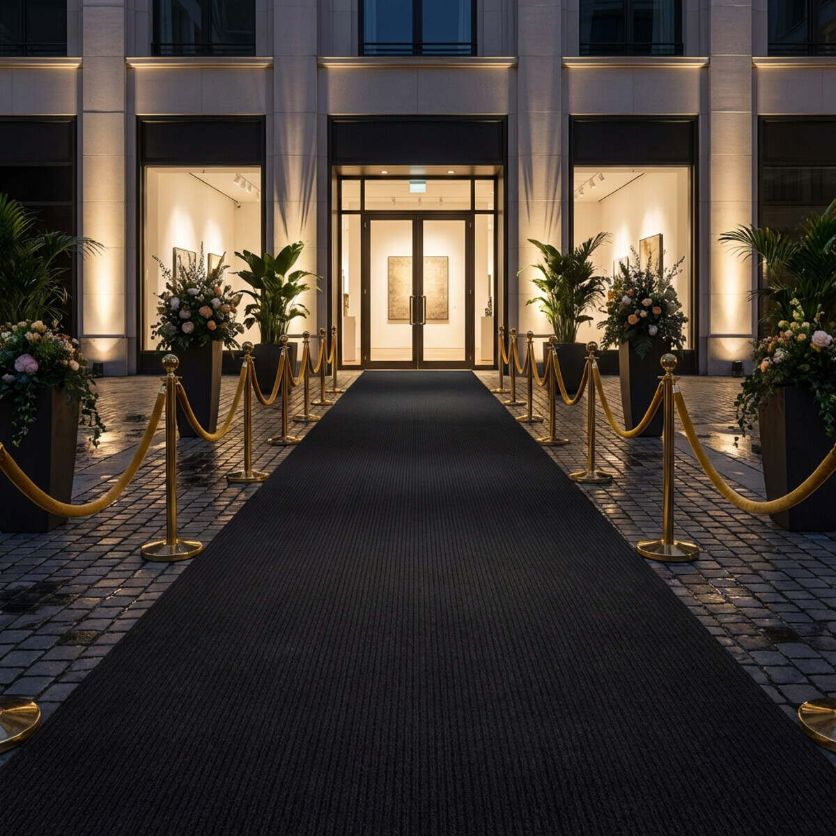 AKCE: 100x400 cm SUPER CENA: Černý výstavový koberec Budget metrážní, šíře, černá, resine, chodba / předsíň, Betap