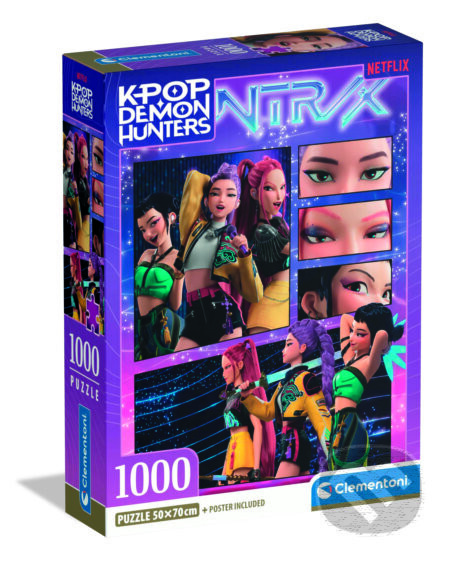 Puzzle 1000 ks KPOP Demon Hunters -2- Compact - Clementoni