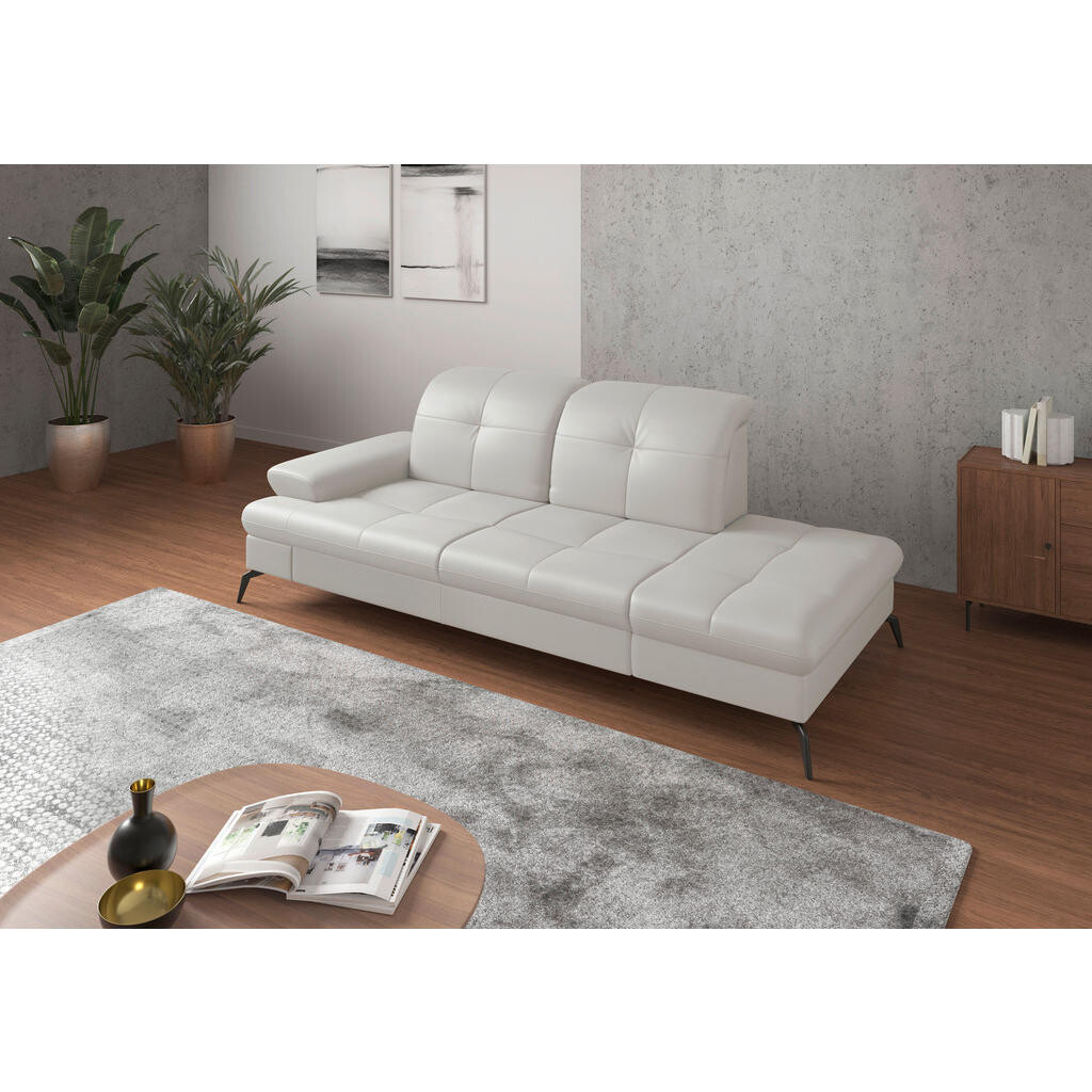 Sit & More LENOŠKA, kůže, bílá