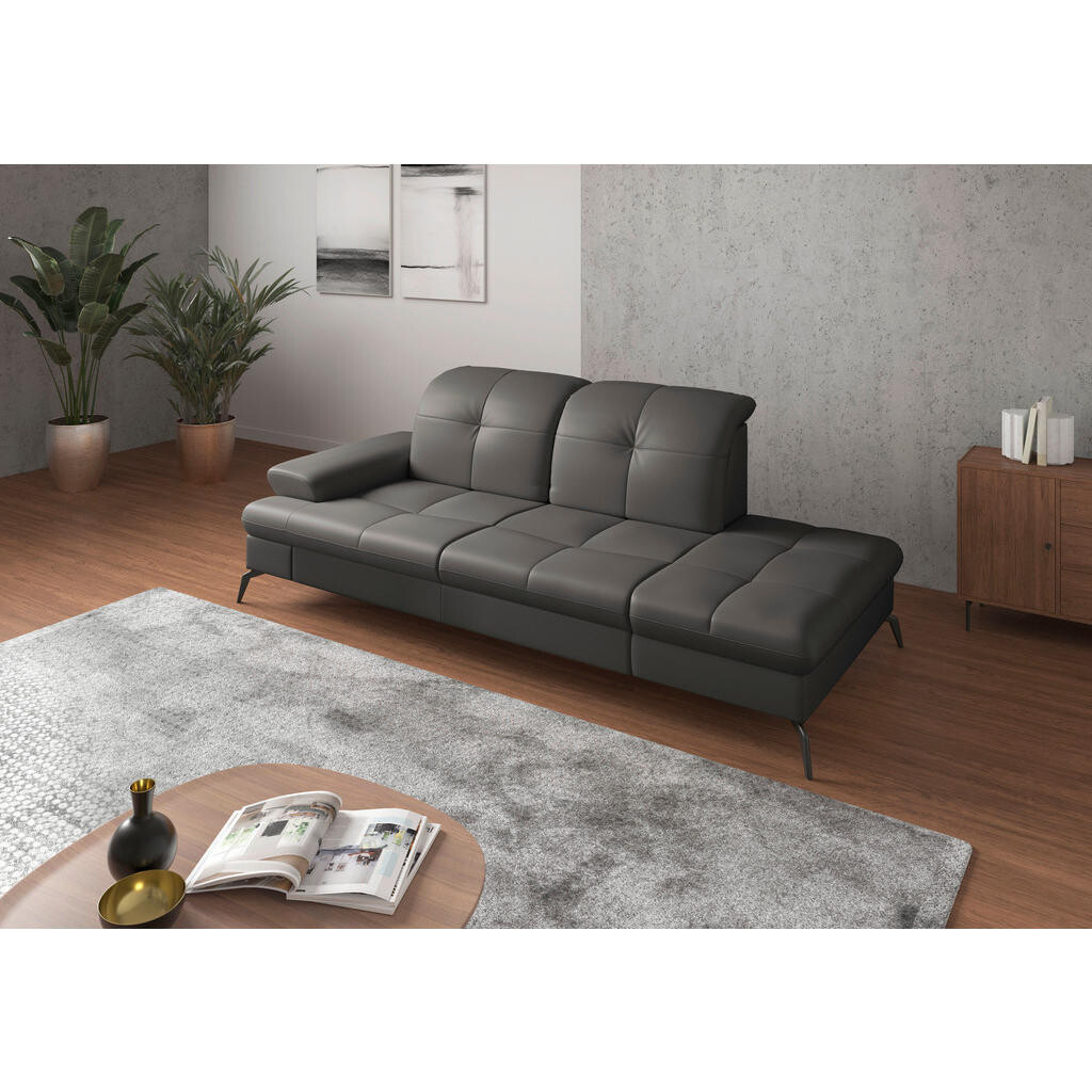 Sit & More LENOŠKA, kůže, antracitová