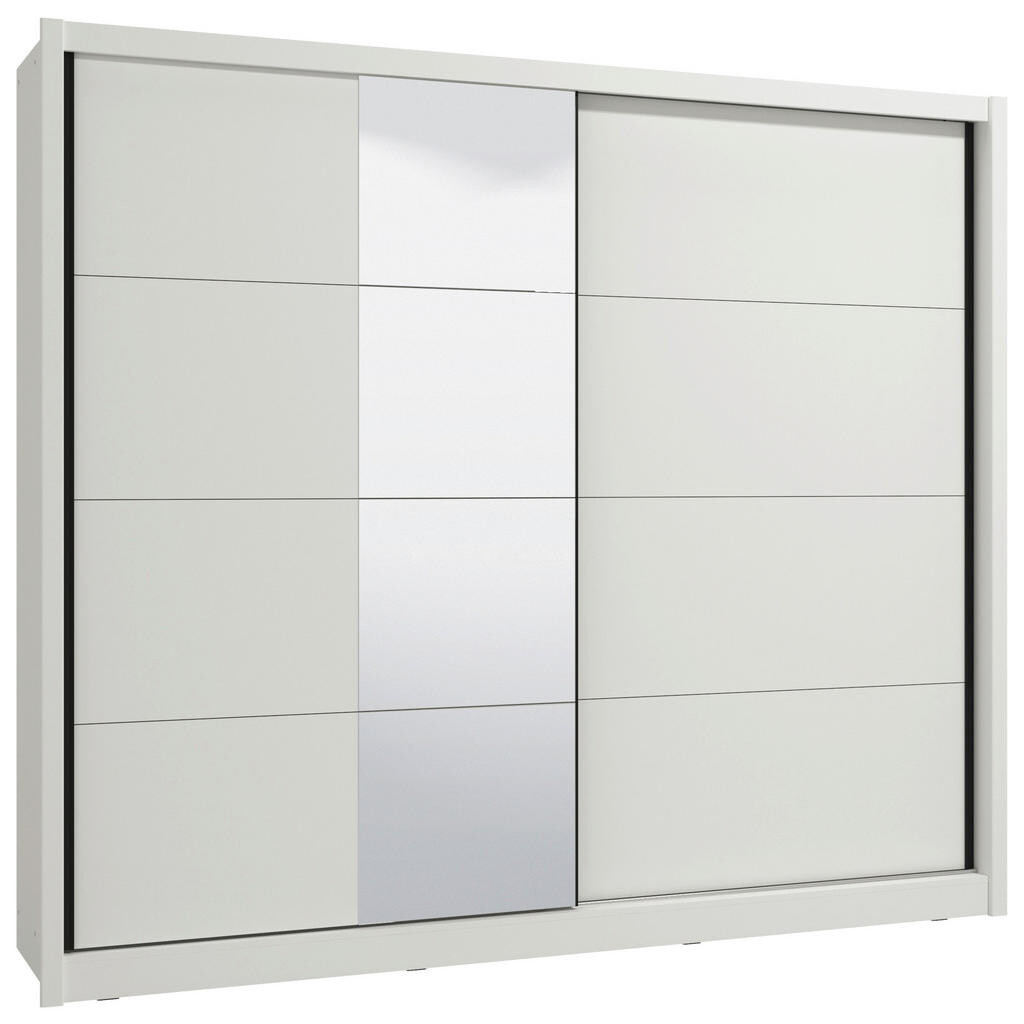 MID.YOU ŠATNÍ SKŘÍŇ S POSUVNÝMI DVEŘM, bílá, 251/215,5/60 cm