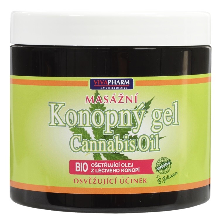 Vivaco Masážní gel CannaCare VIVAPHARM 500 ml